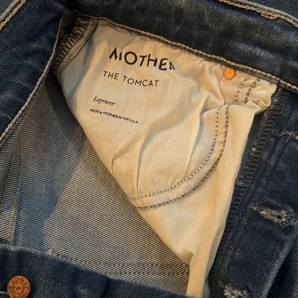 MOTHER Blue Tomcat Jeans - Picture 5 of 8